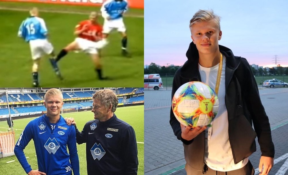 Así es Erling Haland, el goleador histórico del Mundial Sub 20. Captura/MalmöFK/NFF_Info