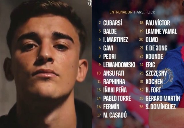 Lista de convocados do Barça para o Sevilla: Gavi retorna após 348 dias