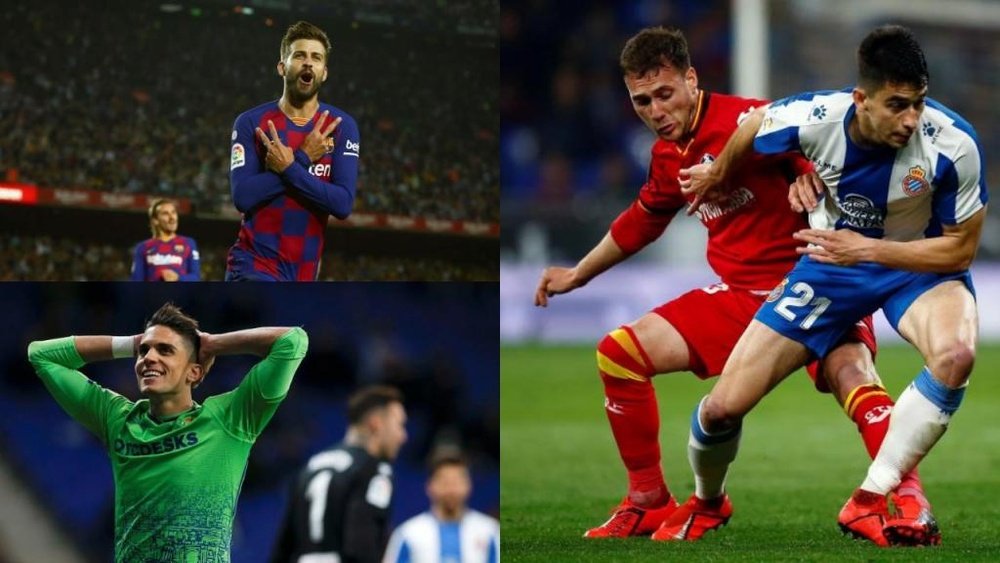 Piqué, Bartra et Marc Roca, candidats au titre de meilleur joueur catalan en 2019. EFE