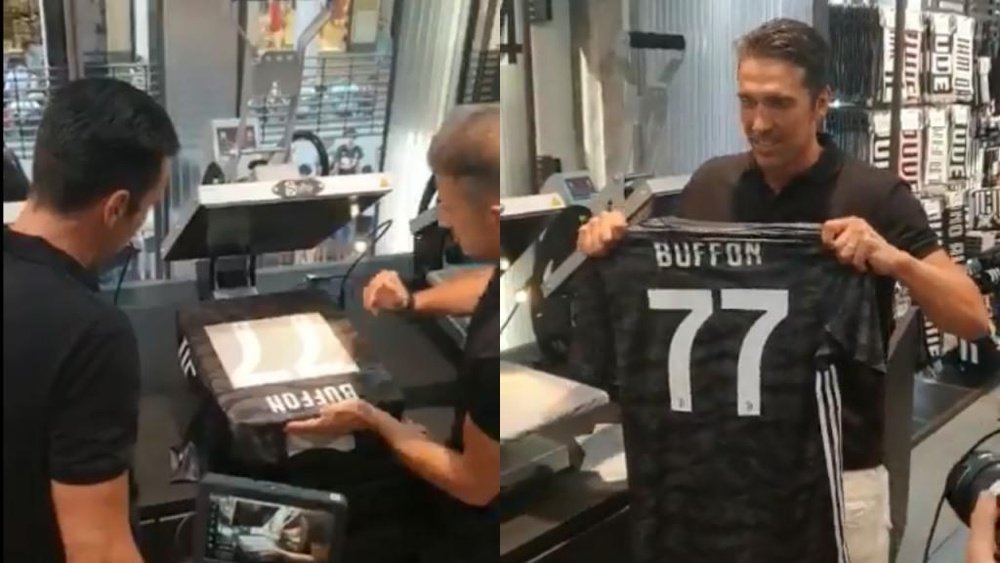 Gianluigi Buffon oficializou seu retorno à juventus após um ano no PSG. Collage/JuventusFC