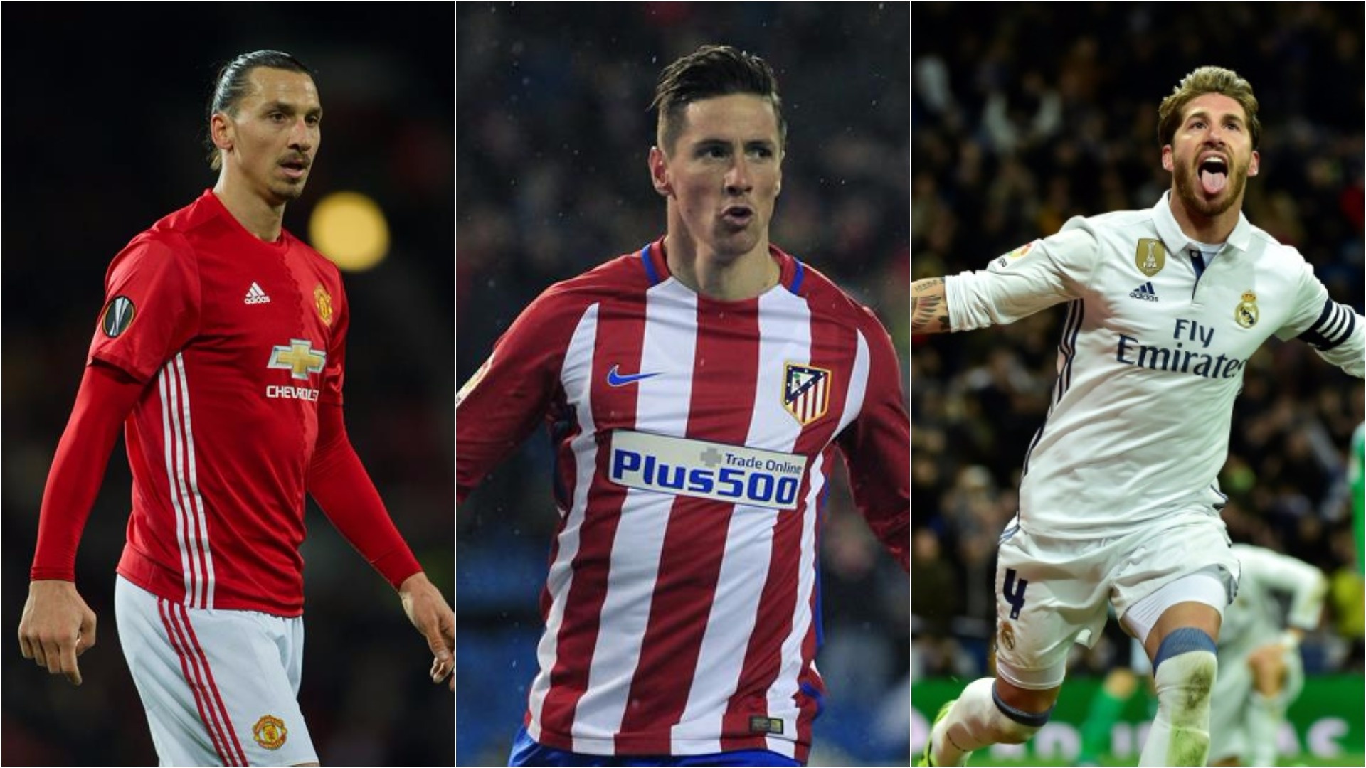 Ibra, Torres y Ramos tienen su cuerpo adornado con tatuajes. BeSoccer