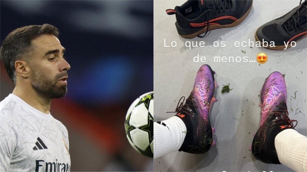 Carvajal volvió a calzarse las botas. Captura/Instagram/dani.carvajal.2/AFP