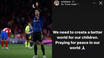 Cristiano Ronaldo calls for peace after Russian invasion of Ukraine