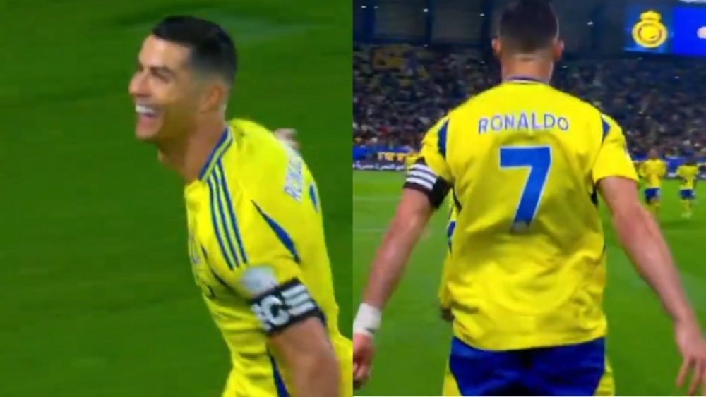 Cristiano Ronaldo his 918th goal of his sporting career. Screenshot/SSC
