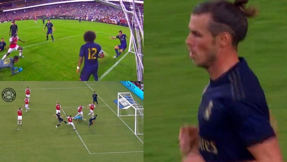 Así fue el partido de Bale. Captura/InternationalChampionsCup