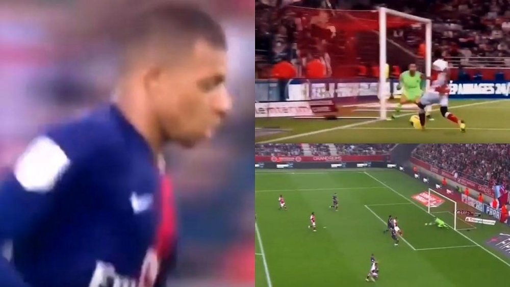 Mbappe had a go at Buffon after his two blunders. Captura/Vamos