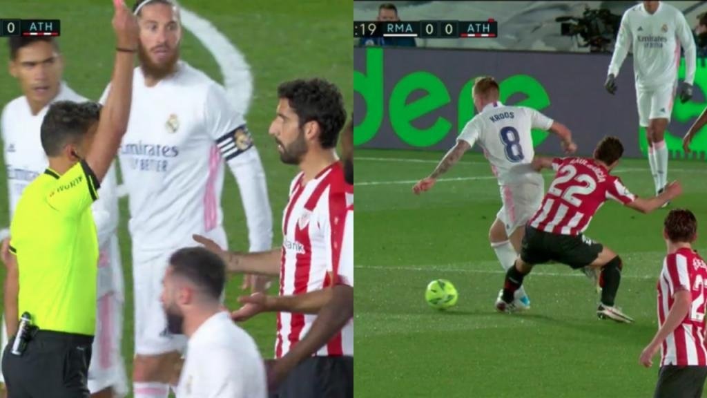 Raul Garcia saw red: sent off in 13 minutes!