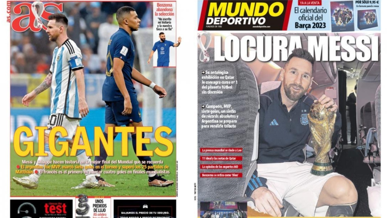 Portadas De La Prensa Deportiva Del 20-12-22