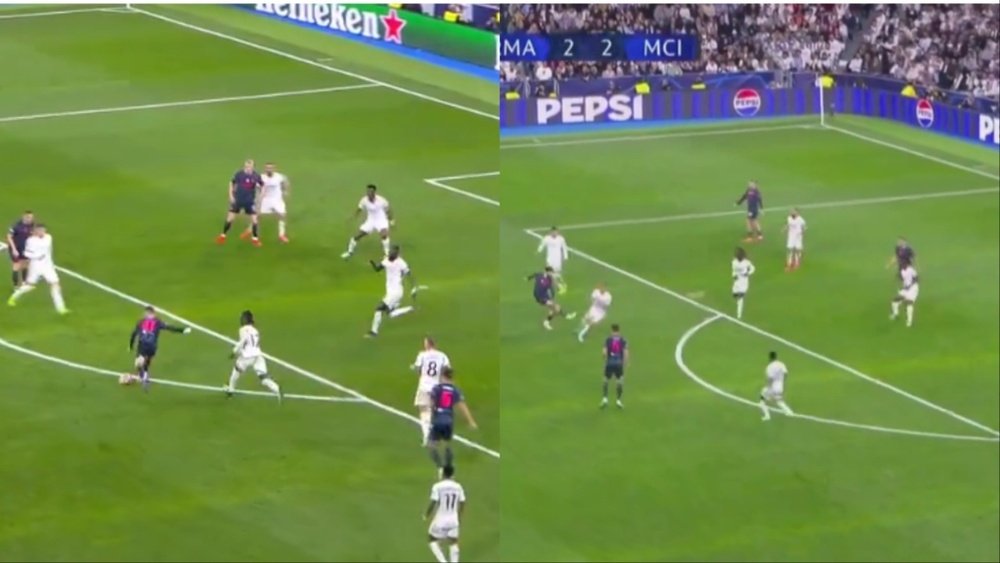 El City se la devolvió al Madrid. Captura/MovistarLigadeCampeones