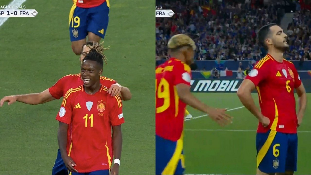 Nico Williams y Mikel Merino metieron la directa en tres minutos