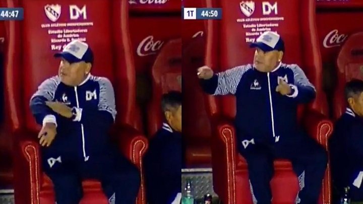 Maradona demande la VAR, alors qu'il n'y a pas l'assistance vidéo en Argentine