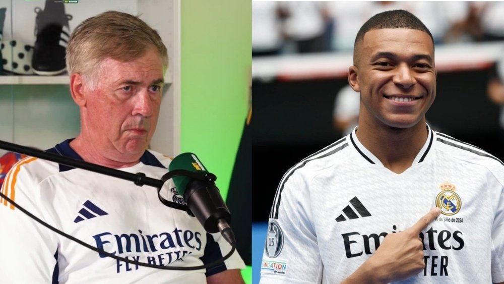 Ancelotti explicó la posición de Mbappé. Captura/TheObiOne/EFE