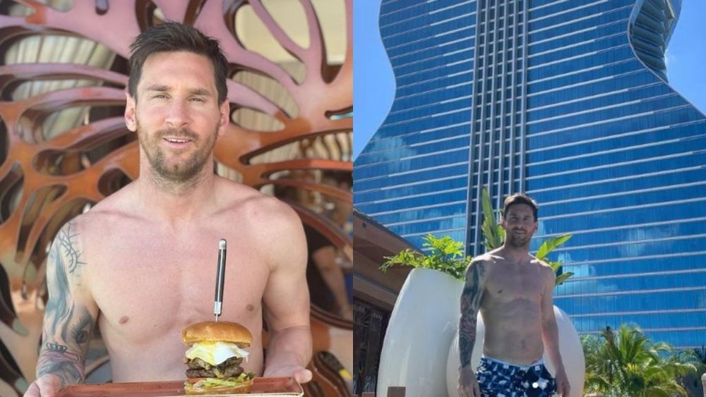 Messi sigue en modo vacaciones. Instagram/LeoMessi