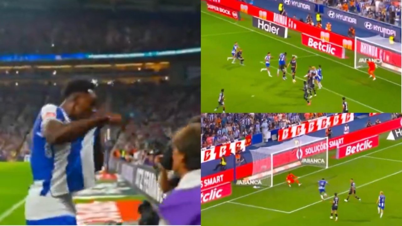 Spanish striker Samu Aghehowa, who is wanted by Newcastle and Aston Villa, scored twice for Porto and sent a clear signal to fans that he will remain with the Portuguese club.