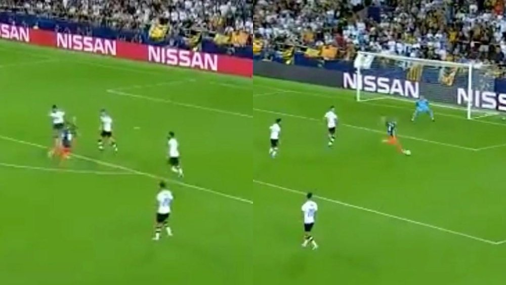 Golazo de Van de Beek. Captura/Movistar+