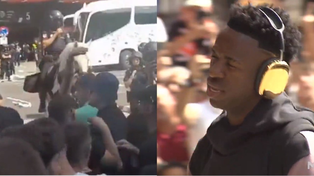 Vinicius was the victim of racist insults from Valencia fans. Screenshot/ElChiringuito