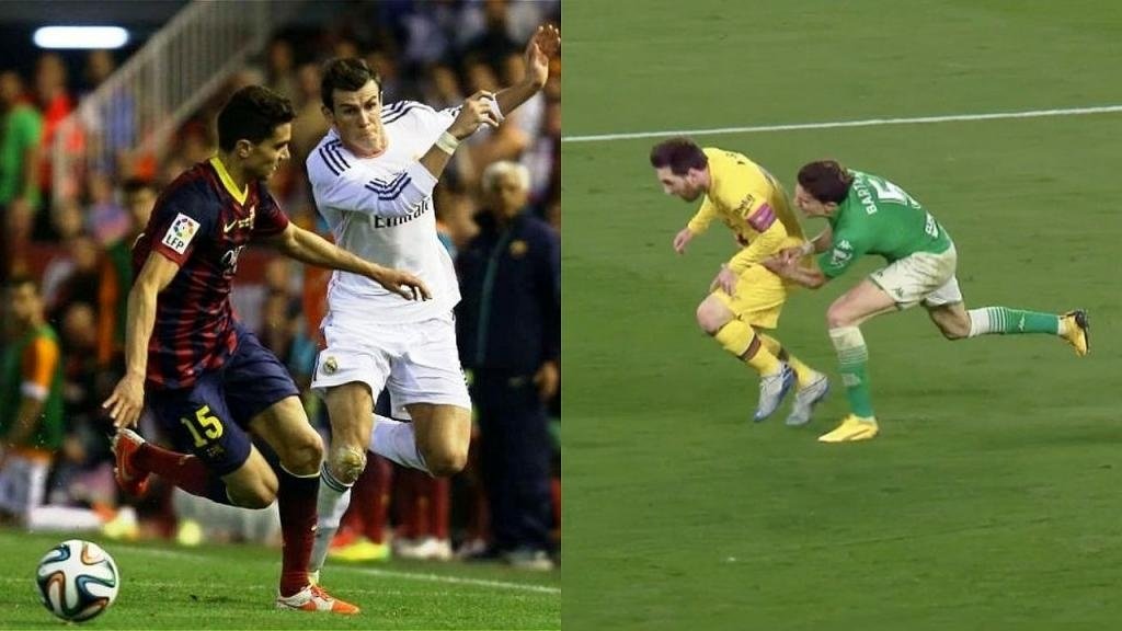 Bartra le recordaron carrera con Bale por agarrón a Messi... y así