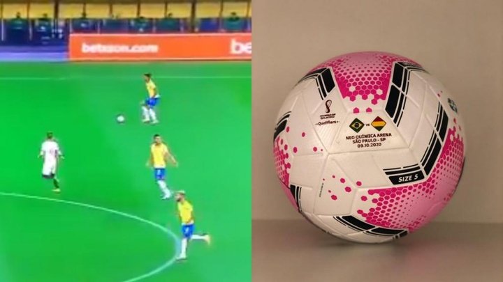 El motivo por el que el Brasil-Bolivia se jugó con un balón rosa