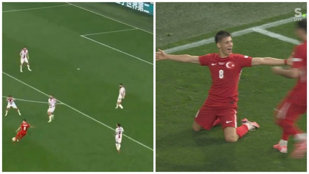 Arda Güler firmó un golazo. Captura/S