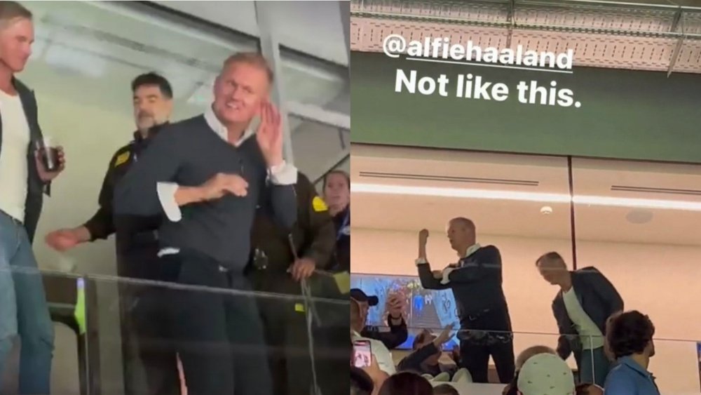 Alf-Inge Haaland was booted from his VIP box. Screenshot/inakiangulo