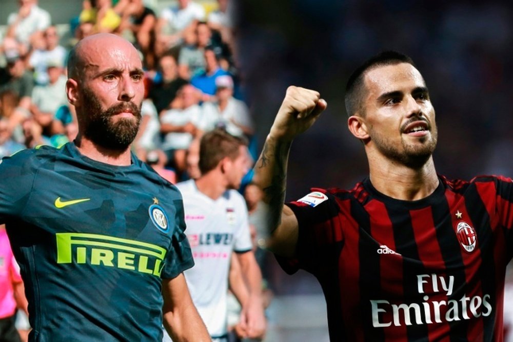 Borja Valero et Suso joueront le derby de Milan. BeSoccer/AFP