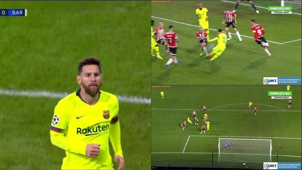 Messi smashes Barca in front. Captura