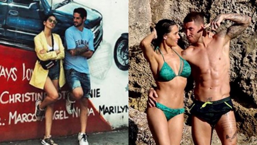 Isco, con su novia a la Gran Manzana y Ramos, en alta mar con su familia. Instagram