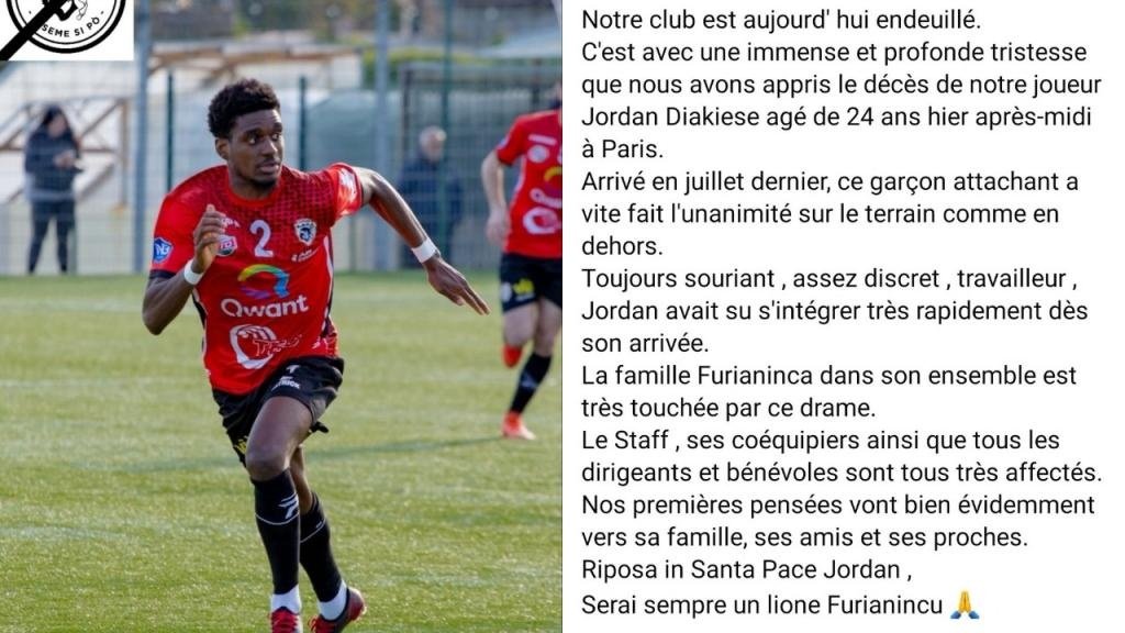 Ex-PSG player Jordan Diakiese passes away