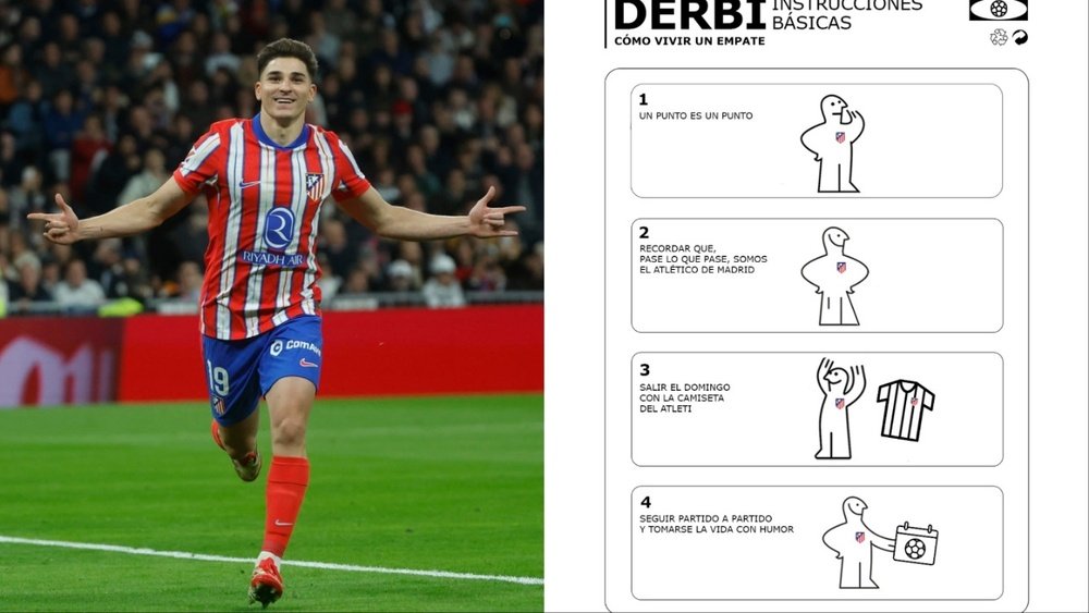 El último manual del Atleti: ''Tomarse la vida con humor''. EFE/Atleti