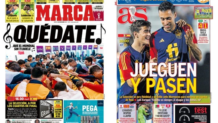 As capas da imprensa esportiva. Marca/AS