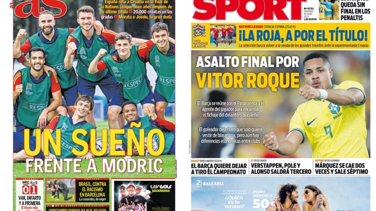 Portadas De La Prensa Deportiva Del 18-06-23