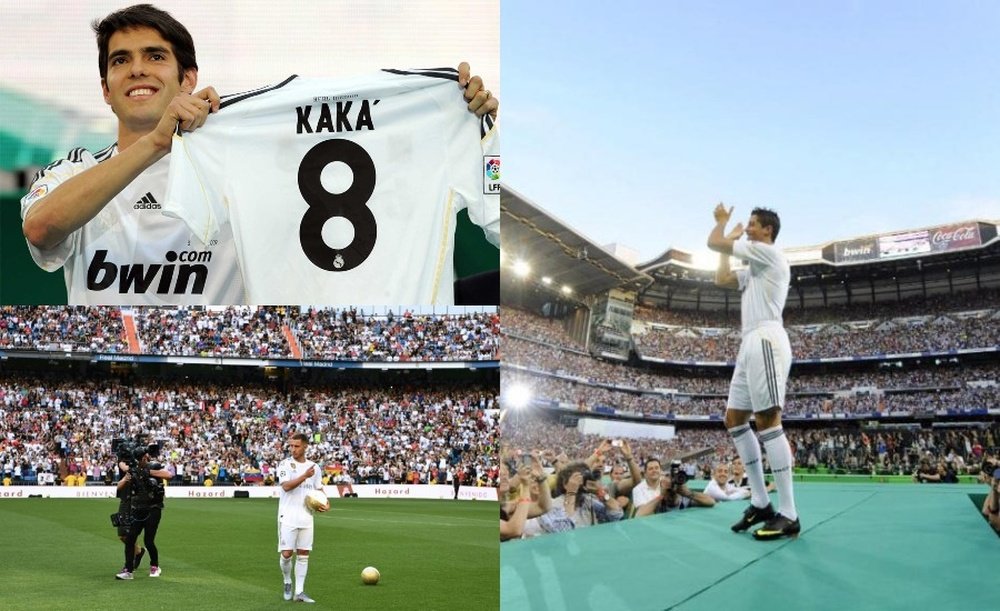 Las presentaciones más grandes de la historia del Real Madrid. EFE/AFP