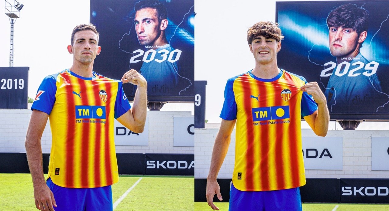 El Valencia notificó las renovaciones de César Tárrega y Javi Guerra. ValenciaCF