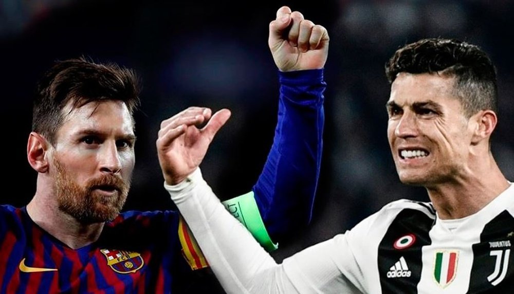 Otra 'batalla' en Champions de Leo y CR7. AFP/EFE