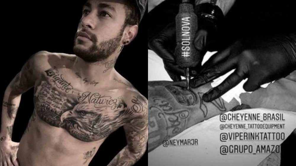 Más tinta para el brasileño. Collage/NeymarJr