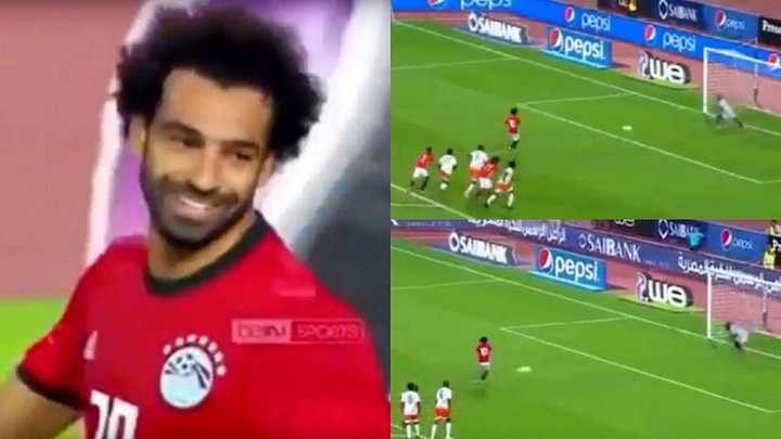 Insólito: a Salah le pararon dos penaltis en la victoria de Egipto
