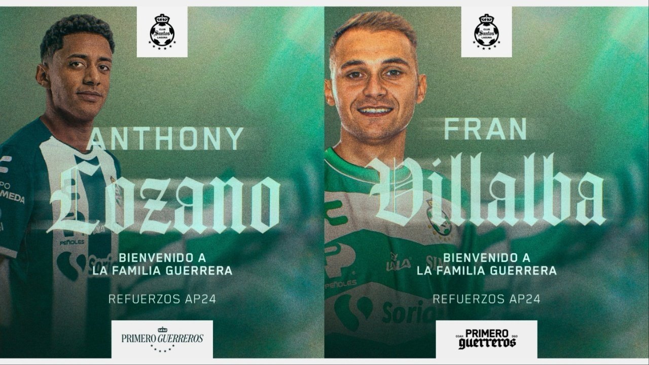 Santos Laguna se está reforzando de cara al Apertura y para ello ha mirado a España. El conjunto mexicano ha incorporado tanto al Choco Lozano como a Fran Villalba.