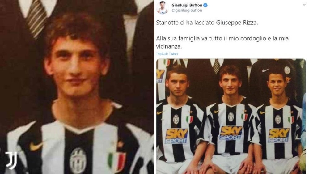 Fallece el ex canterano de la Juve Rizza a los 33 años. JuventusFC/GianluigiBuffon