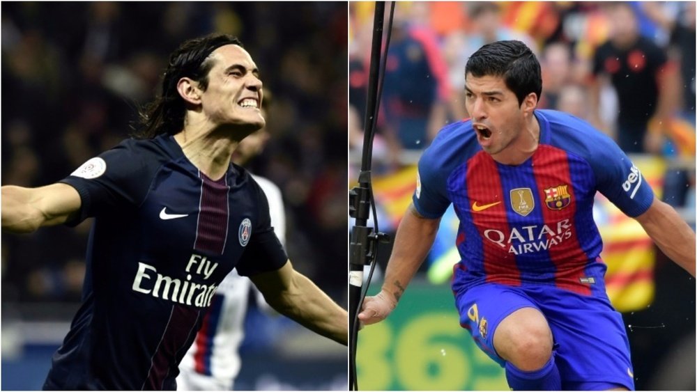 Collage de Luis Suárez et Cavani. BeSoccer