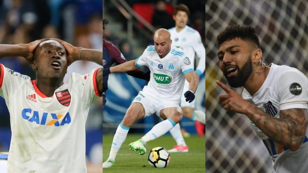 Marlos Moreno, Abdennour and Gabigol were loaned to other clubs. AFP/EFE
