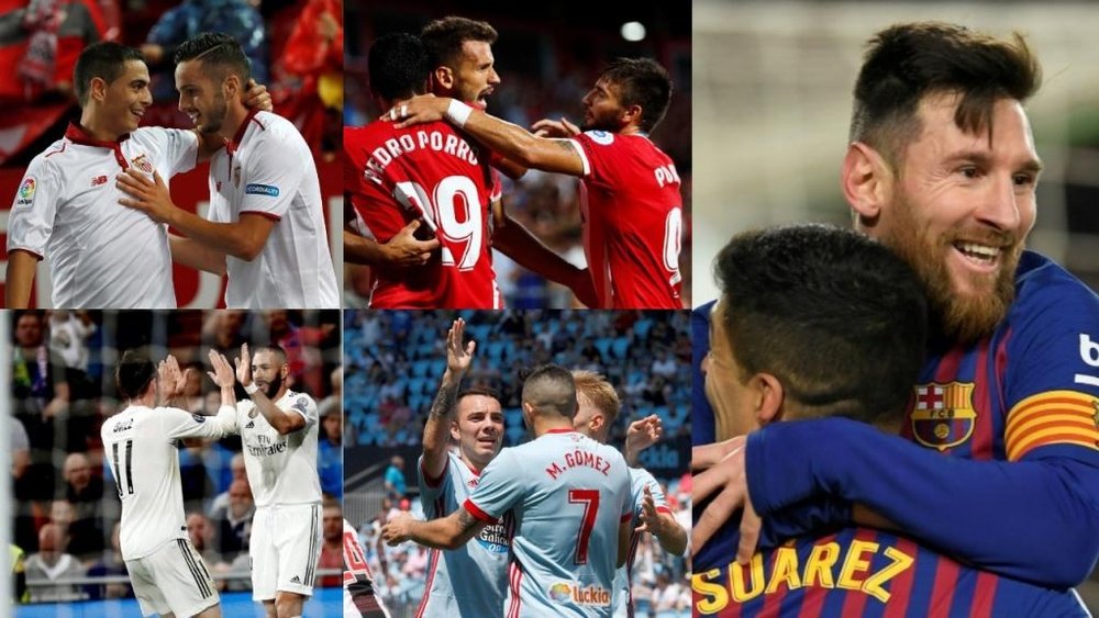 El mercado ya ha roto a tres de las mejores cinco parejas de LaLiga. Collage/EFE/AFP