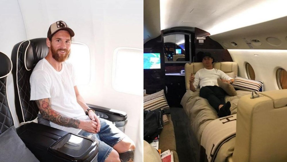 Messi et Cristiano possèdent des jets privés incroyables. Instagram