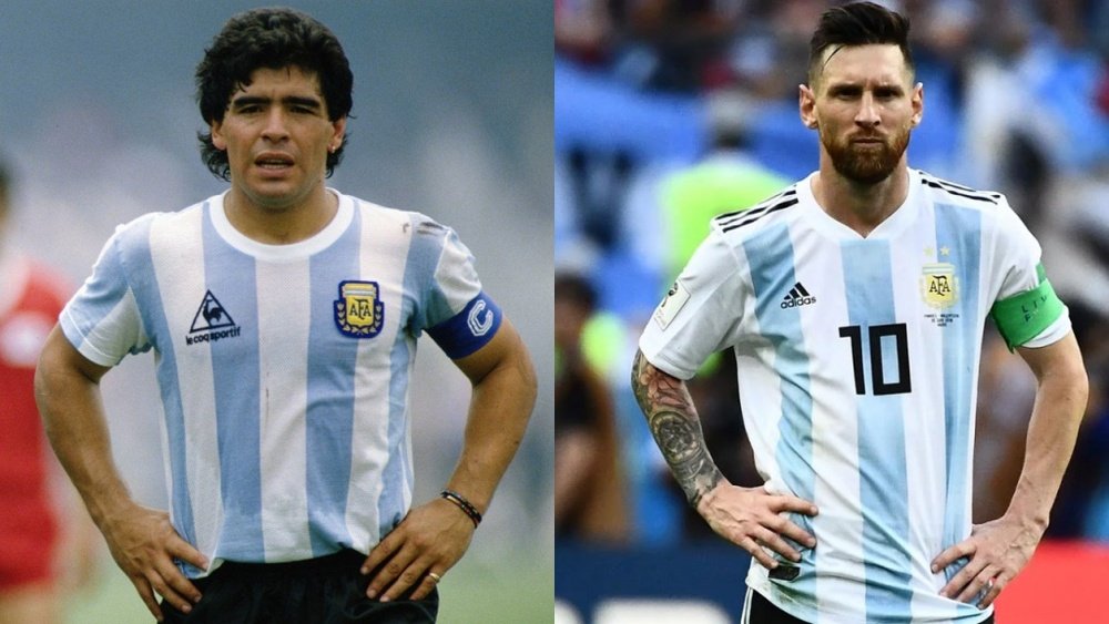 Messi y Maradona, la comparación que no cesa. EFE