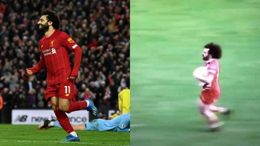La ressemblance flagrante de Salah avec un joueur de rugby. AFP/Virg_VD