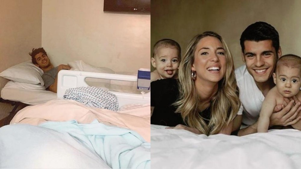 Alice Campello sacó el lado más tierno de Morata. Instagram/AliceCampello