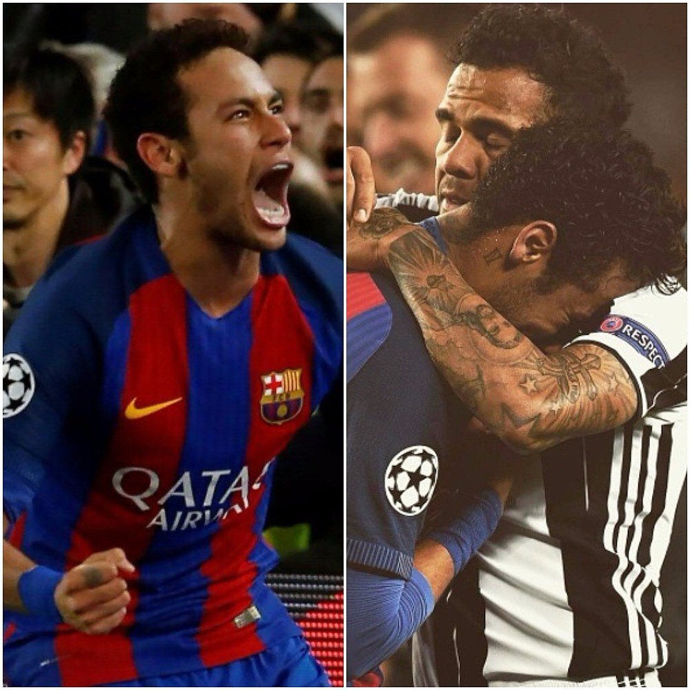 Neymar pasó de la alegría contra el PSG, a las lágrimas ante la Juve. BeSoccer