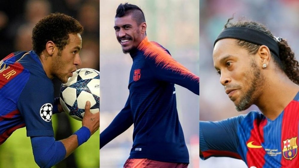 Neymar, Paulinho y Ronaldinho dejaron bastante dinero en las arcas del Barça. AFP/EFE/BeSoccer
