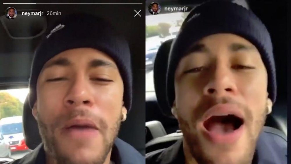 Neymar took part in Vinicius' challenge. Instagram/neymarjr
