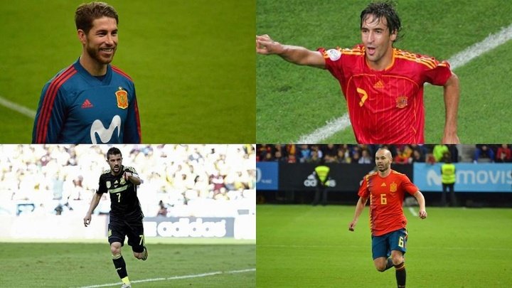 Le onze historique de la sélection espagnole de Casillas