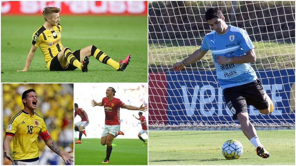 Reus, Suárez, James and Ibrahimovic are on the list. BeSoccer